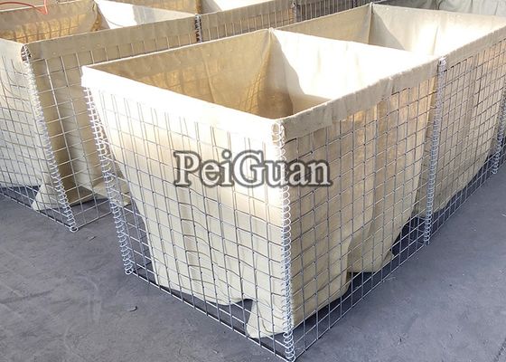 Mil 3 ชุบสังกะสีแบบจุ่มร้อน 1.0x1.0x10m  Bastion Barrier